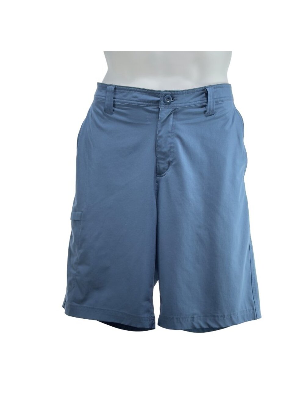 COLUMBIA Men's Shorts Blue Performance Regular Fit Polyester Stretch Size 36